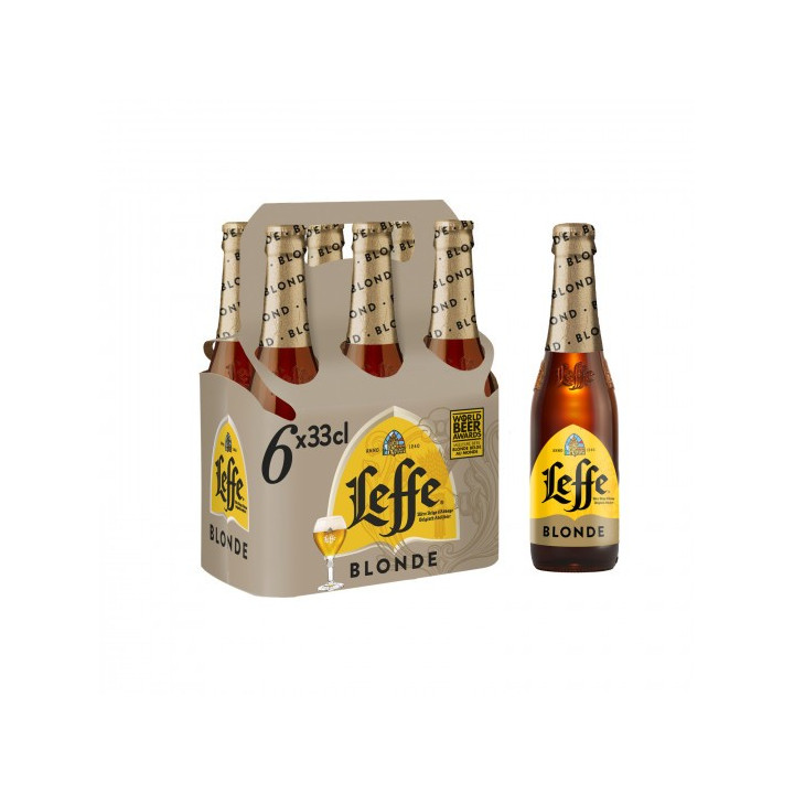 Bière LEFFE blonde 6,6% (24 x 33cl)