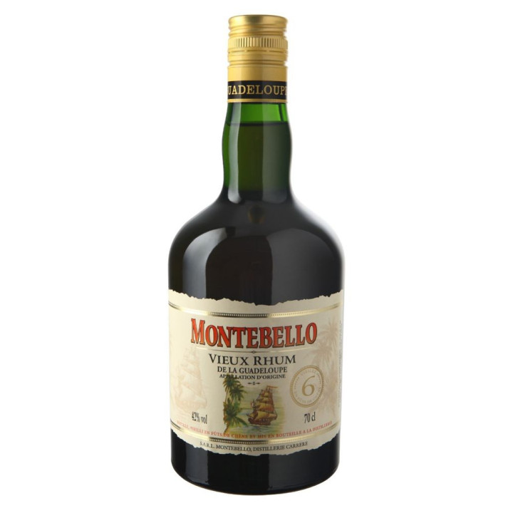 Rhum vieux MONTEBELLO 6 ans 42% (70cl)