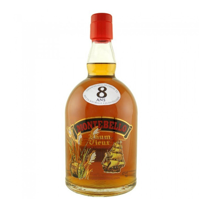 Rhum vieux MONTEBELLO 8 ans 42% winch (70cl)