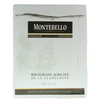 Montebello Rhum Blanc 50° Cubi 3 L
