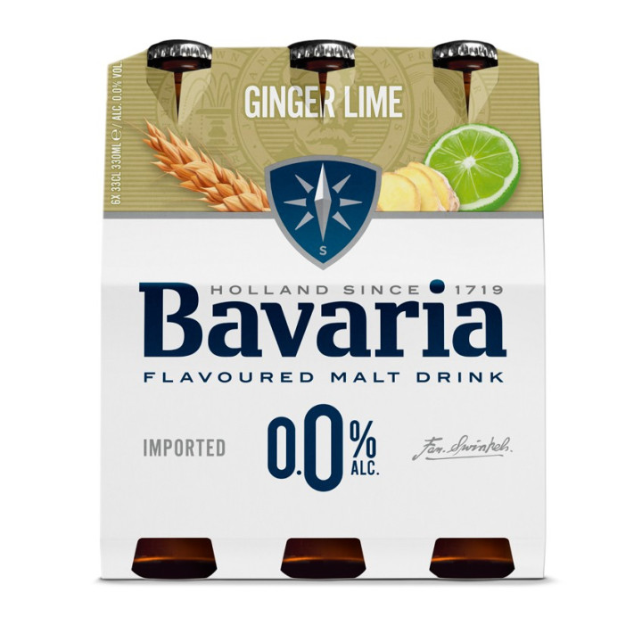 SOFT BAVARIA 0 GINGER LIME 33cl*4*6