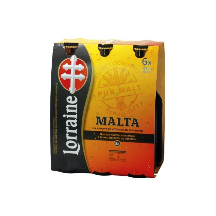 Bière MALTA LORRAINE btle en verre (24 x 33cl)