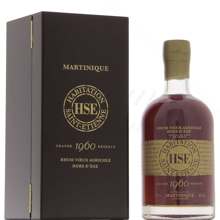 RHUM HSE VIEUX GRANDE RESERVE 1960 -70CL 45