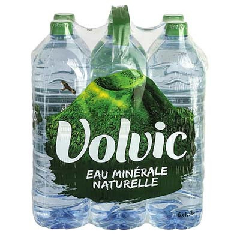 VOLVIC Bouteille plastique d'eau nature 50 cl minérale plate