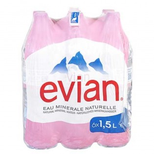 Eaux Evian Pet  6 x 1.5L