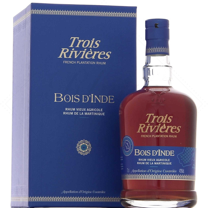 Rhum vieux TROIS RIVIERES bois d'Inde 42% (70cl)