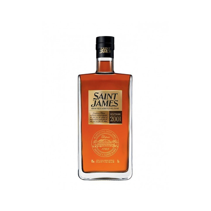 Rhum vieux SAINT-JAMES vintage 2001 43% (70cl)