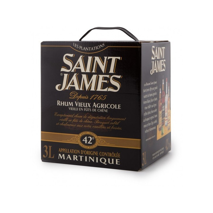 Rhum vieux SAINT-JAMES 42% (cubi 3L)