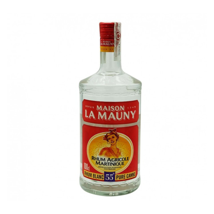 Rhum blanc MAISON LA MAUNY pure canne 55% (1L)