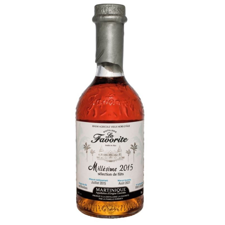 Rhum vieux LA FAVORITE millésime 2015 46% (70cl)