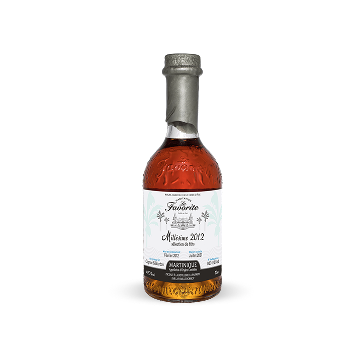 Rhum vieux LA FAVORITE millésime 2012 49,3% (70cl)