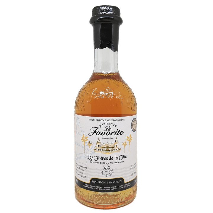 Rhum vieux LA FAVORITE les frères de la côte 56,6% (70cl)