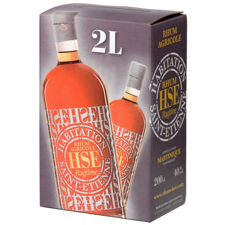 Rhum vieux HSE Ragtime 40% (cubi 2L)