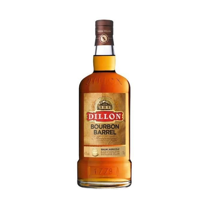 Rhum ambré DILLON Bourbon barrel 41% (70cl)