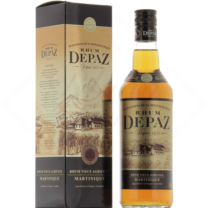 Rhum vieux DEPAZ plantations de la montagne pelée 45% (70cl)