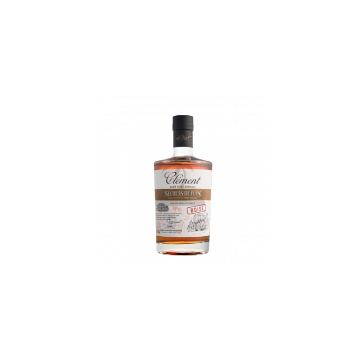 Rhum vieux CLEMENT secrets de fûts boisé 41,7% (70cl)