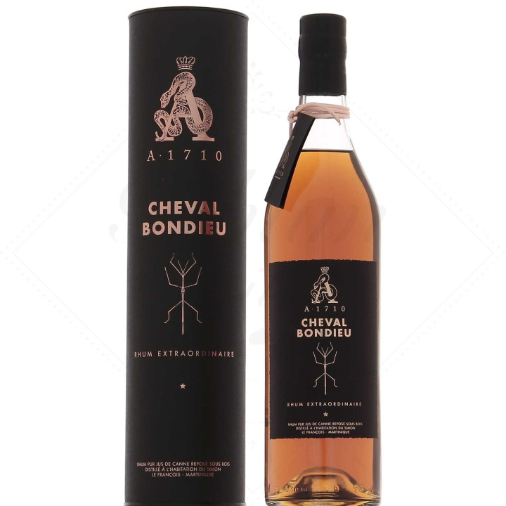 Rhum ambré A1710 élevé sous bois cheval bondieu 51,5% (70cl)