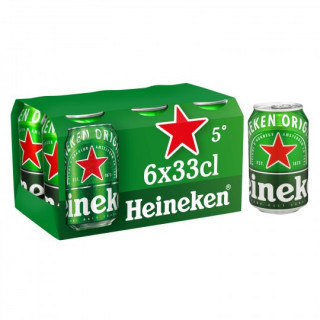 BIERE HEINEKEN BOITE 6X33CL