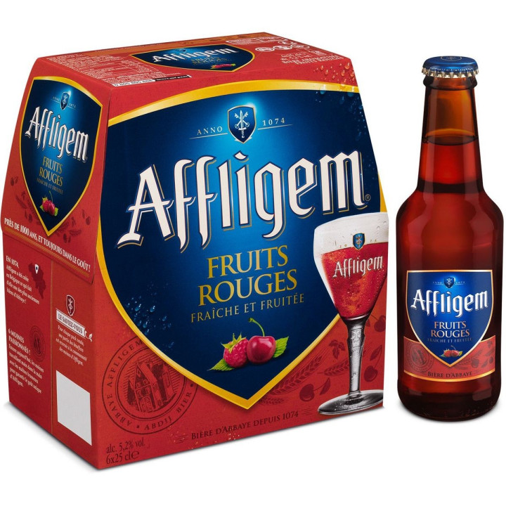 BIERE AFFLIGEM F RGE 6X25CL