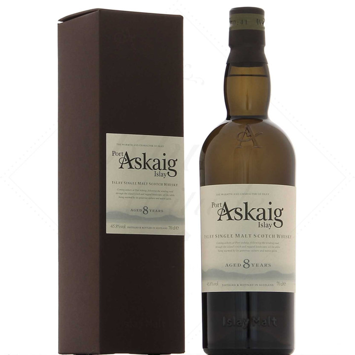 WHISKY PORT ASKAIG 8 ANS 70CL 45,8°