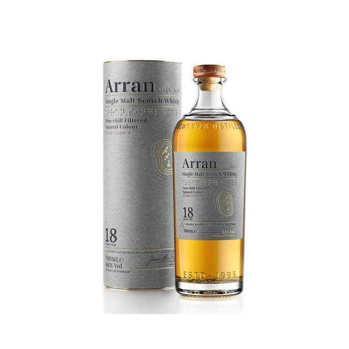 WHISKY ARRAN 18 ANS 70CL 46°