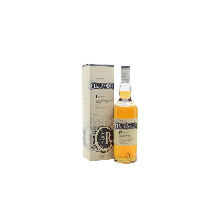 Whisky CRAGGANMORE 12 ans 70cl 40°