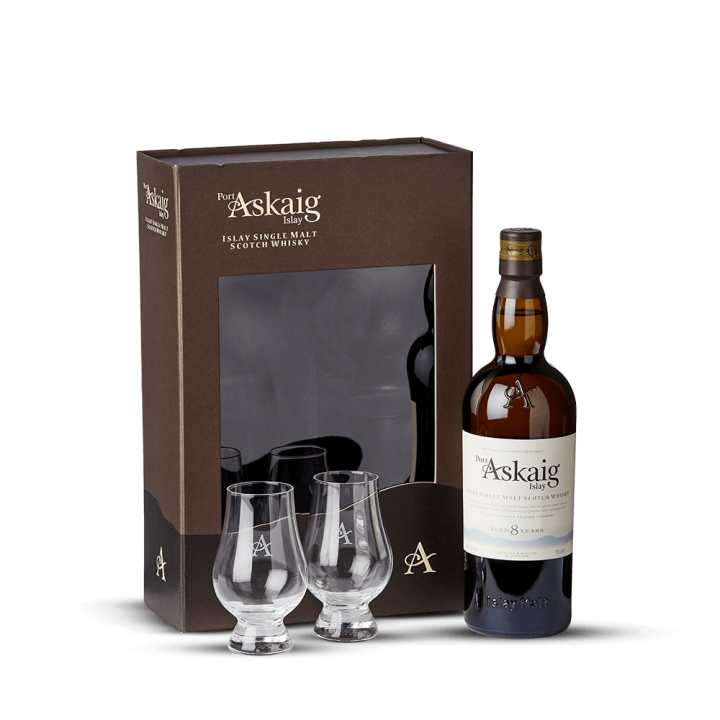 WHISKY PORT ASKAIG 8ans + 2VR 45,8°