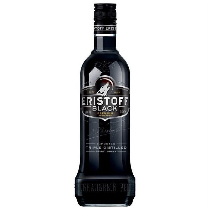 VODKA ERISTOFF BLACK 70cl 18°