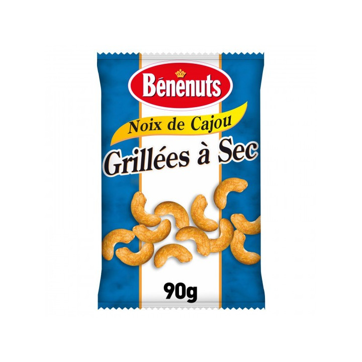 Carton Noix de cajou BENENUTS grillées à sec (24 x 90g)