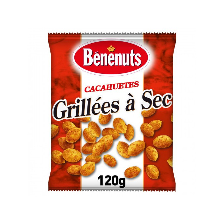 Carton Cacahuètes BENENUTS grillées à sec (24 x 120g)