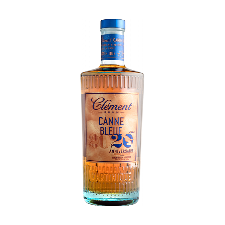 Rhum vieux CLEMENT canne bleue 20ème anniversaire 50% (70cl)