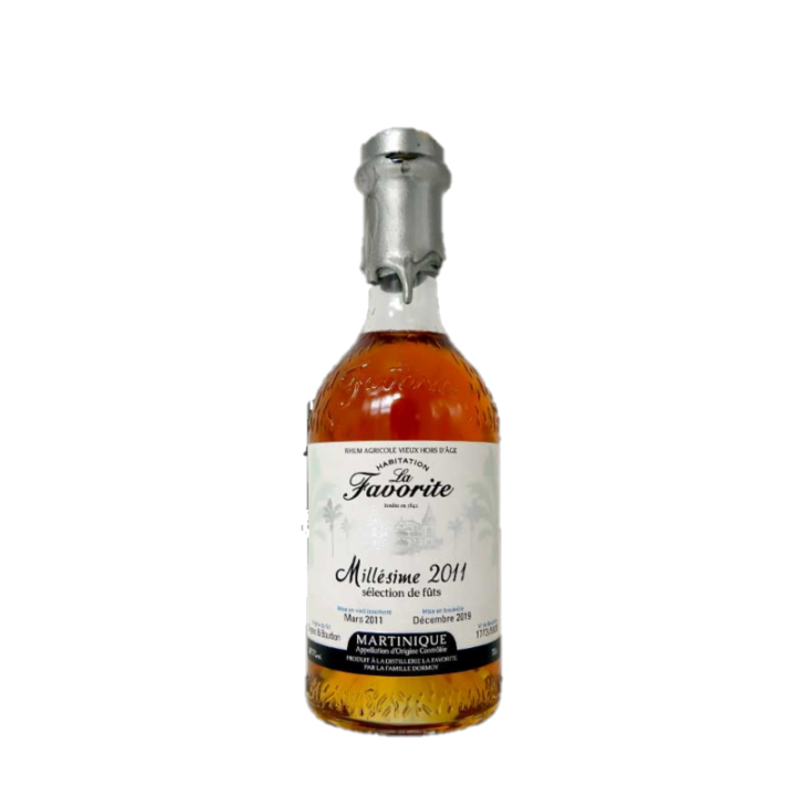 Rhum vieux LA FAVORITE millésime 2011 49,7% (70cl)