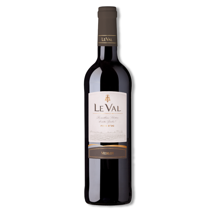 BIO  VIN LE VAL MERLOT 75 cl