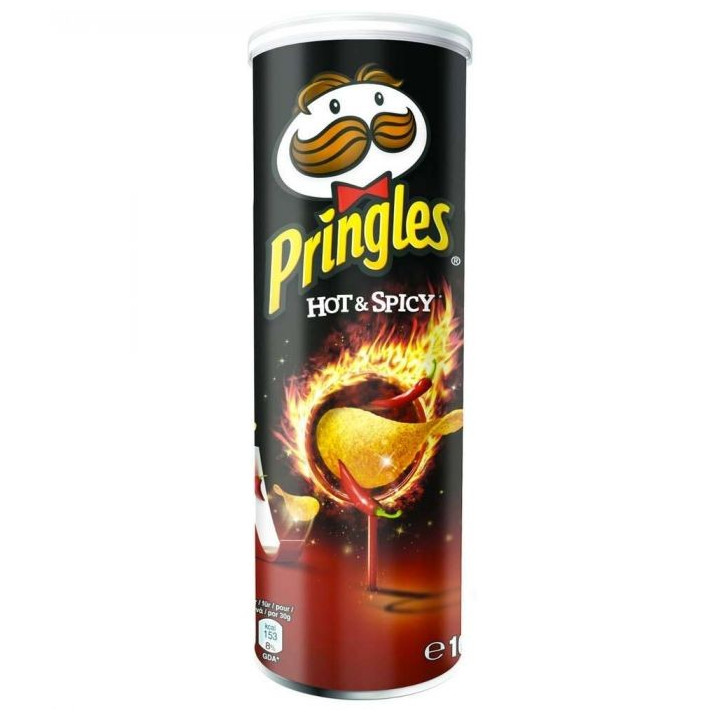 Carton Chips PRINGLES hot & spicy (19 x 175g)