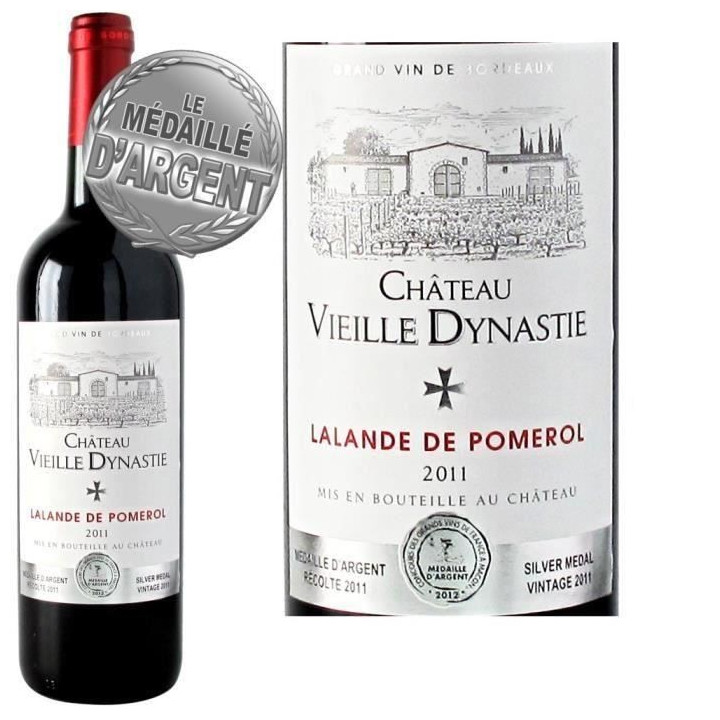 LALANDE DE POMMEROL CHATEAU VIEILLES DYNASTIE 3 x 75cl