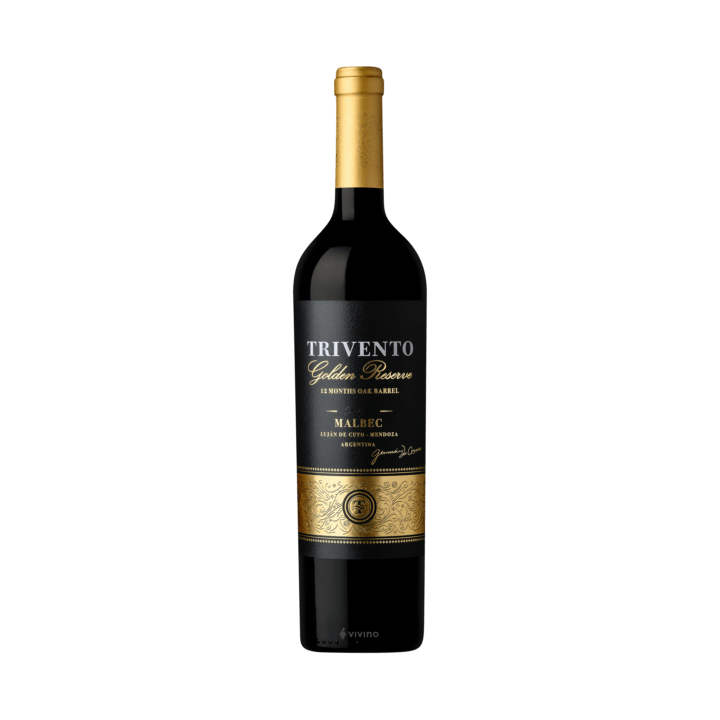 Vin rouge TRIVENTO golden réserve malbec (75cl)