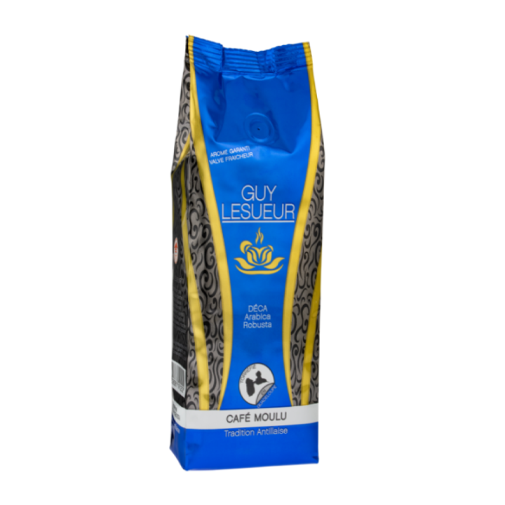 2 CAFE LESUEUR MOULU MELANGE DECA 250g