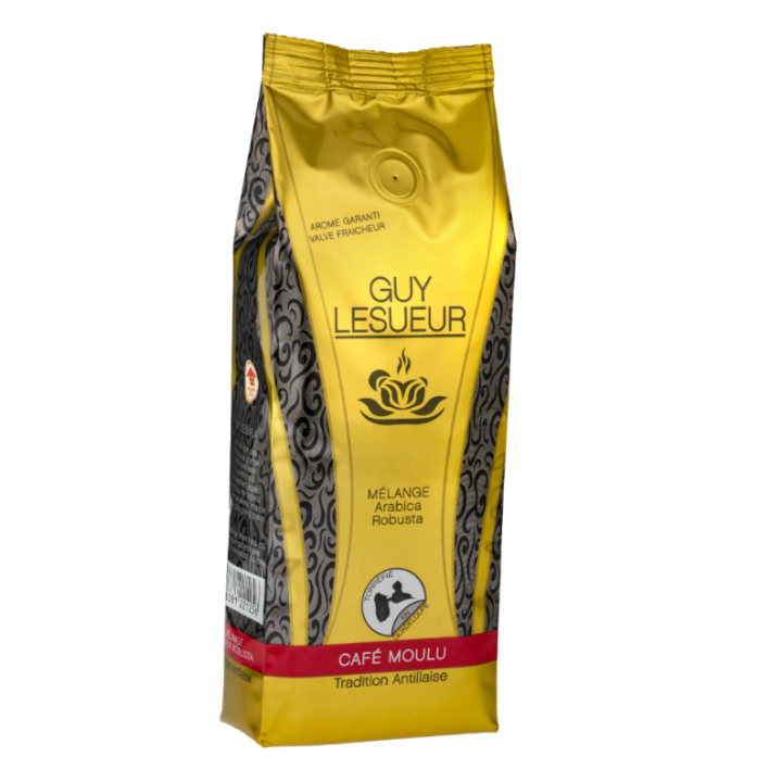 Café GUY LESUEUR moulu mélange arabica robusta (2 x 250g)