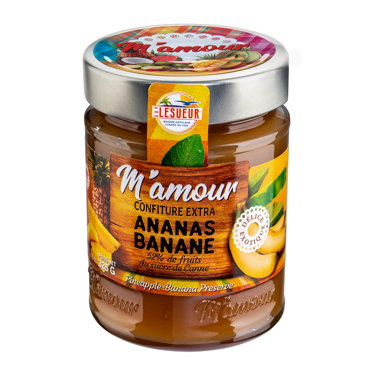 Confiture M'AMOUR ananas banane (325g)