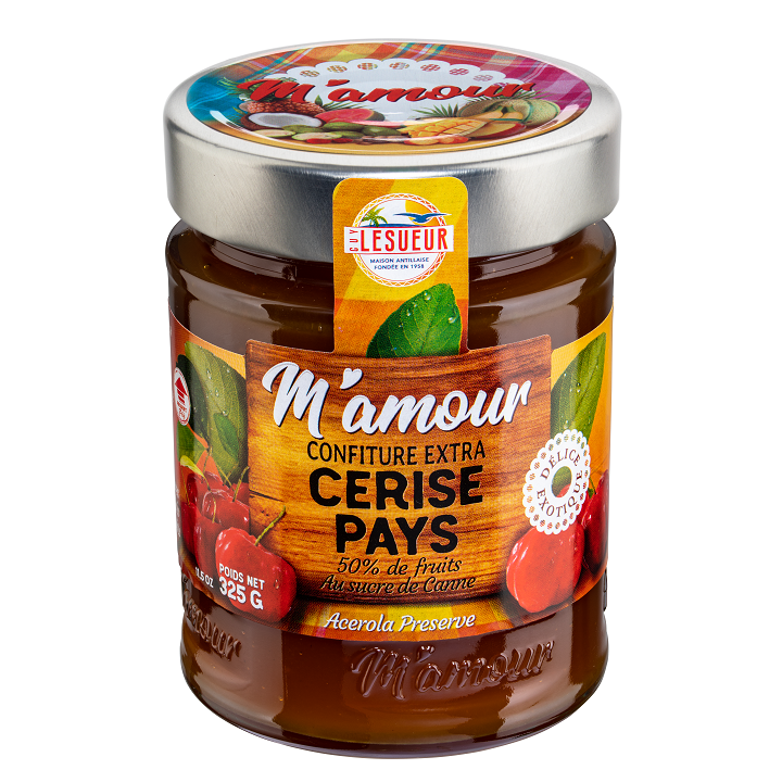 Confiture M'AMOUR cerise pays (325g)