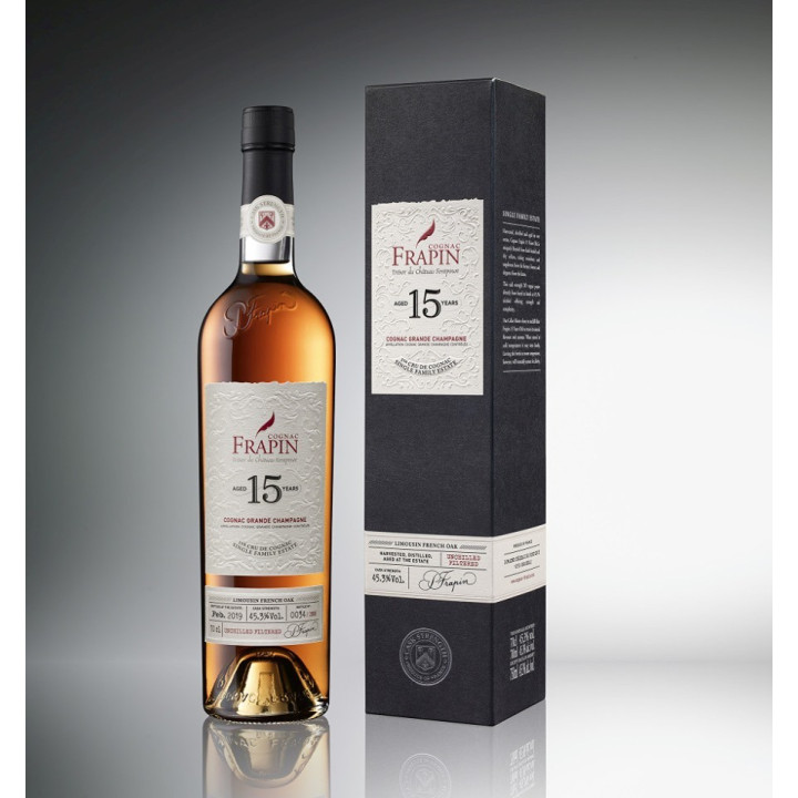 COGNAC FRAPIN 15 ANS BRUT DE FUT 45,3°