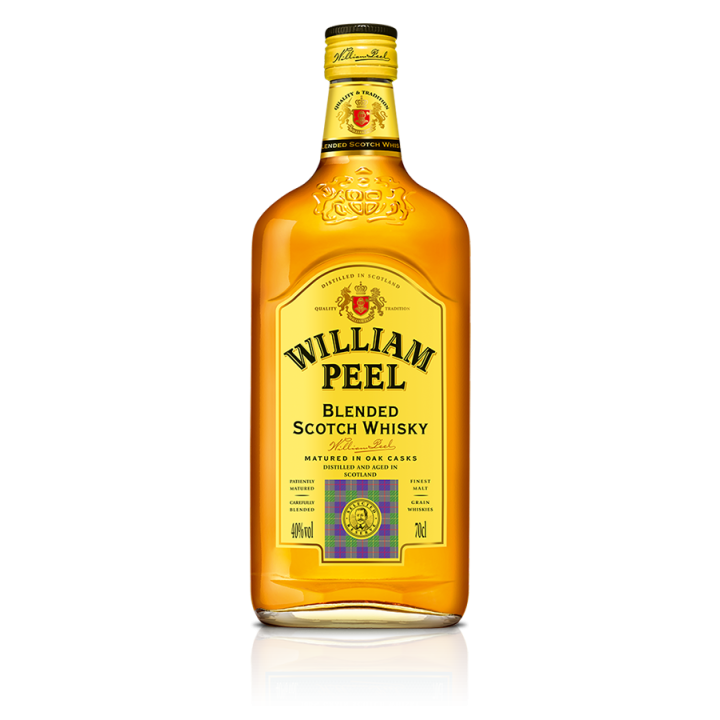 Whisky Finest Scotch whisky WILLIAM PEEL 70cl