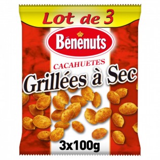 copy of BEN & NUTS CACAHUETE GRILLEE SALEES 3X100G x 3