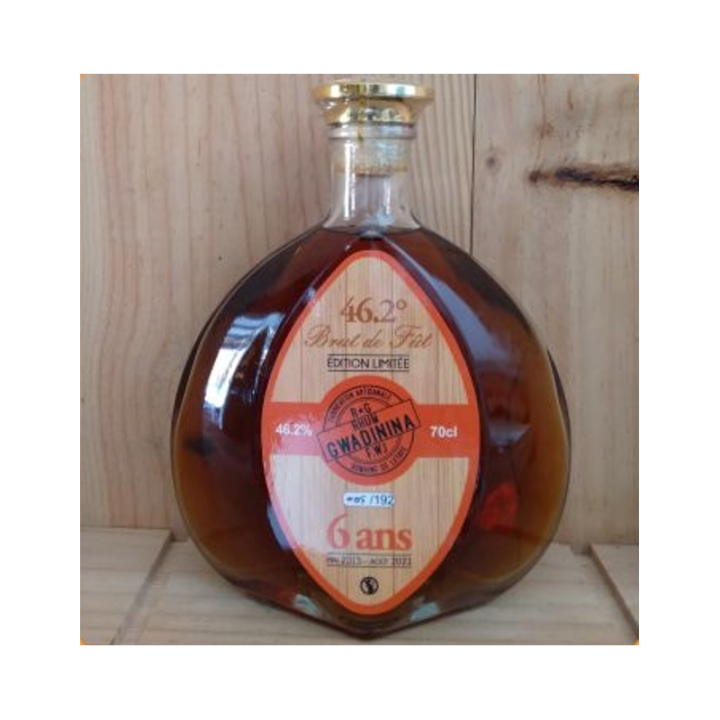 Rhum GWADININA VSOP - 46.2° 70 cl