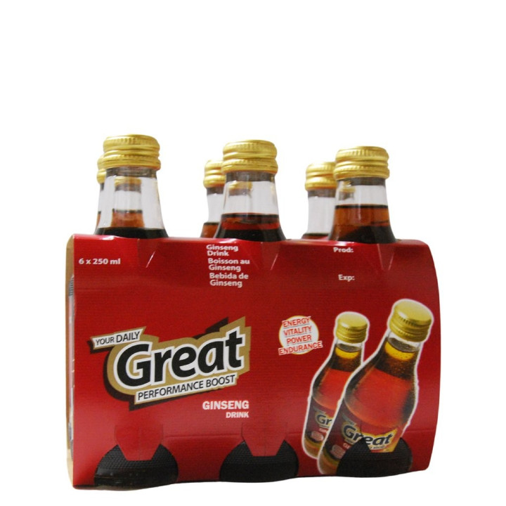 GREAT ginseng drink rouge (4 x (6 x 25cl))