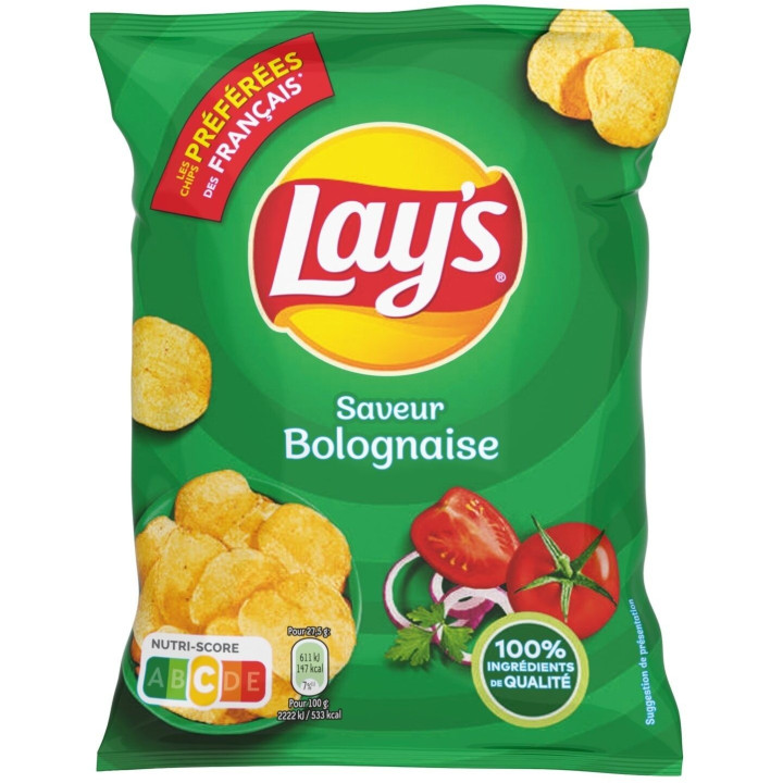 Carton Chips LAY'S saveur bolognaise (24 x 27,5g)