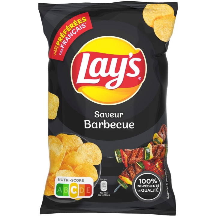 Carton Chips LAY'S saveur barbecue (15 x 75g)