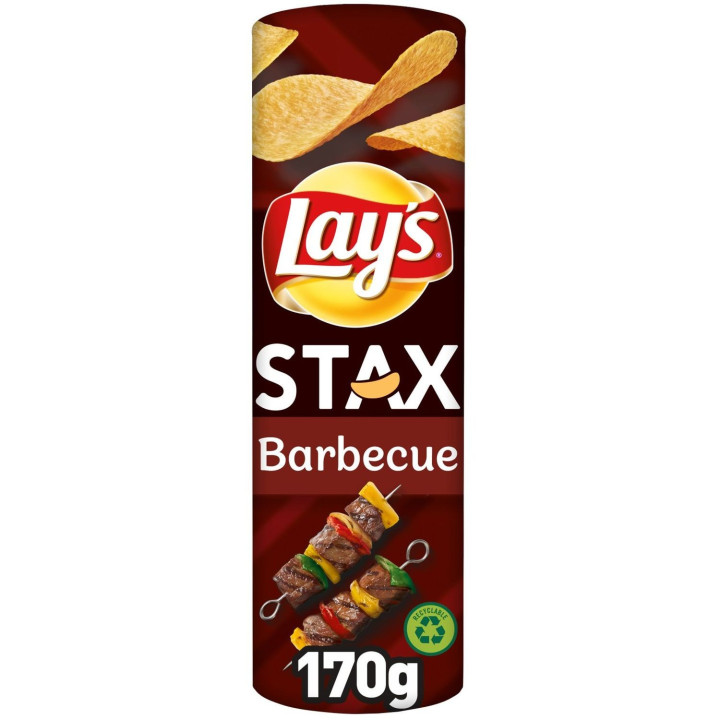 Carton Chips LAY'S stax barbecue (15 x 170g)