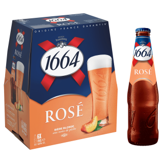 Bière 1664 rosé 5,5% btle en verre (24x25cl)