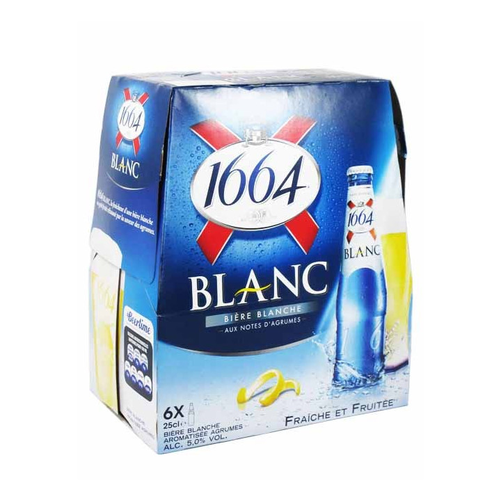 Bière 1664 blanche 5% btle en verre (24x25cl)